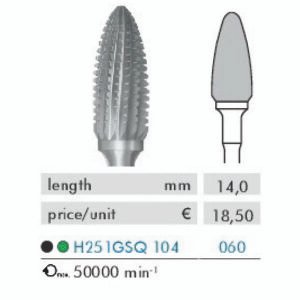 Broca de tungsténio – corte muito abrasivo 10000rpm