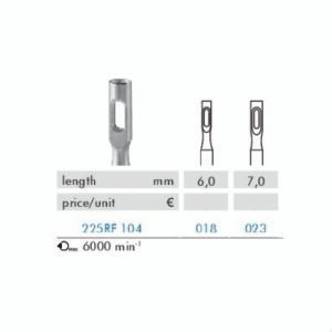 Broca nucleadora – média  6000 rpm